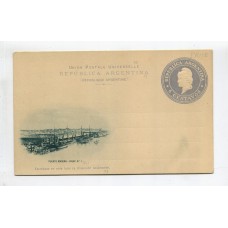 ARGENTINA ENTERO POSTAL GJ TAR-23-J TARJETA CON VISTA NUEVA U$ 8